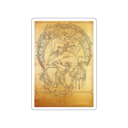 MUCHA, Alphonse Maria - 147 (Artwork) STICKER Vinyl Die-Cut Decal - The Sticker Space
