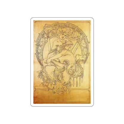 MUCHA, Alphonse Maria - 147 (Artwork) STICKER Vinyl Die-Cut Decal White Die-Cut 2 Inch - The Sticker Space