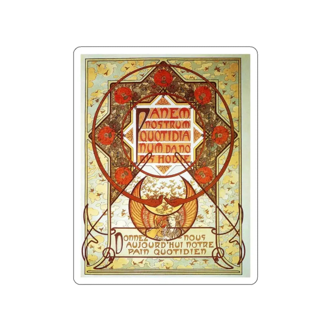MUCHA, Alphonse Maria - 148 (Artwork) STICKER Vinyl Die-Cut Decal - The Sticker Space