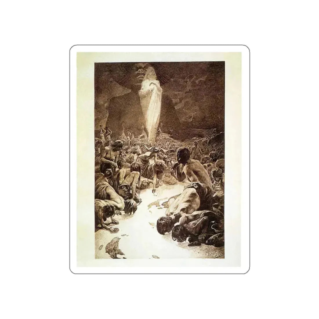 MUCHA, Alphonse Maria - 149 (Artwork) STICKER Vinyl Die-Cut Decal White Die-Cut 3 Inch - The Sticker Space
