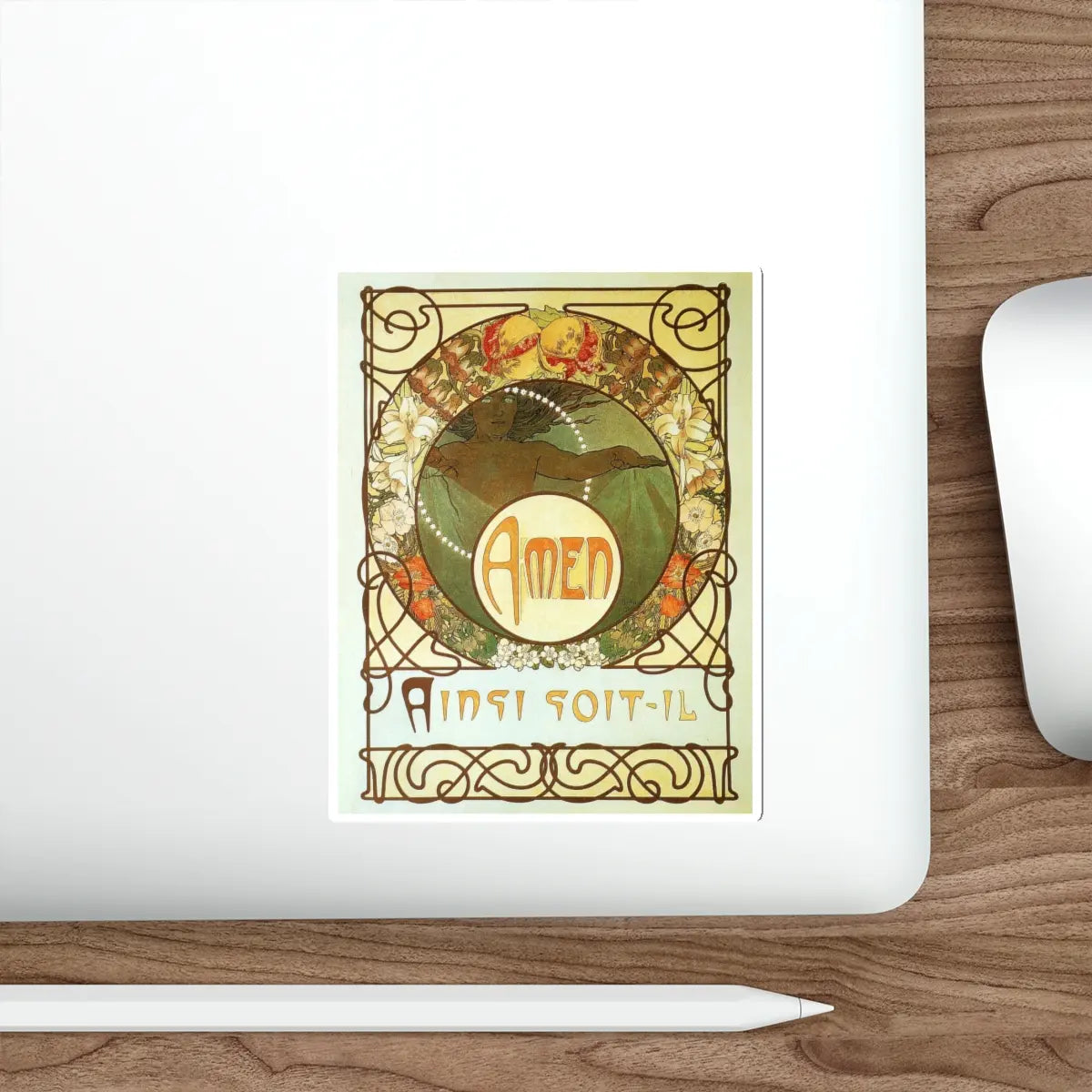 SKU:14894915707765318661 Sticker types:White Shape:Die-Cut Sizes:5" × 5"