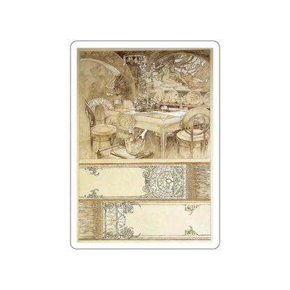 MUCHA, Alphonse Maria - 160 (Artwork) STICKER Vinyl Die-Cut Decal - The Sticker Space