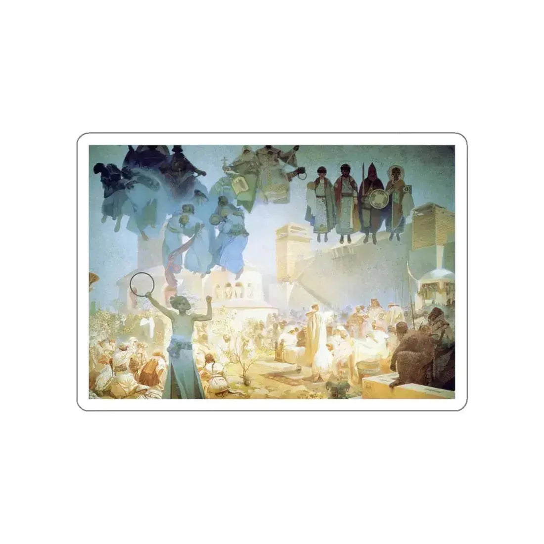 MUCHA, Alphonse Maria - 187 (Artwork) STICKER Vinyl Die-Cut Decal White Die-Cut 3 Inch - The Sticker Space