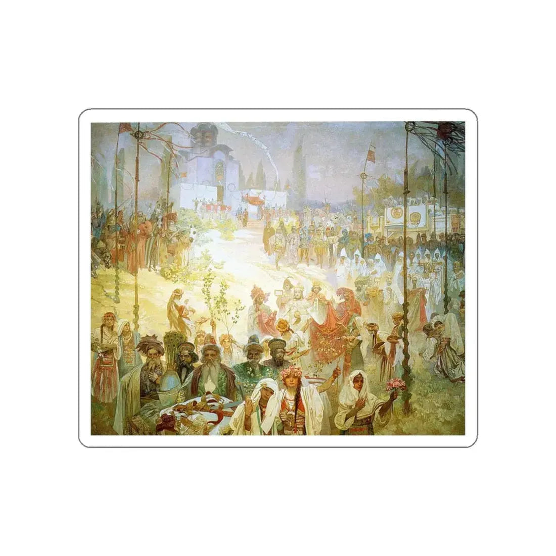 MUCHA, Alphonse Maria - 188 (Artwork) STICKER Vinyl Die-Cut Decal - The Sticker Space