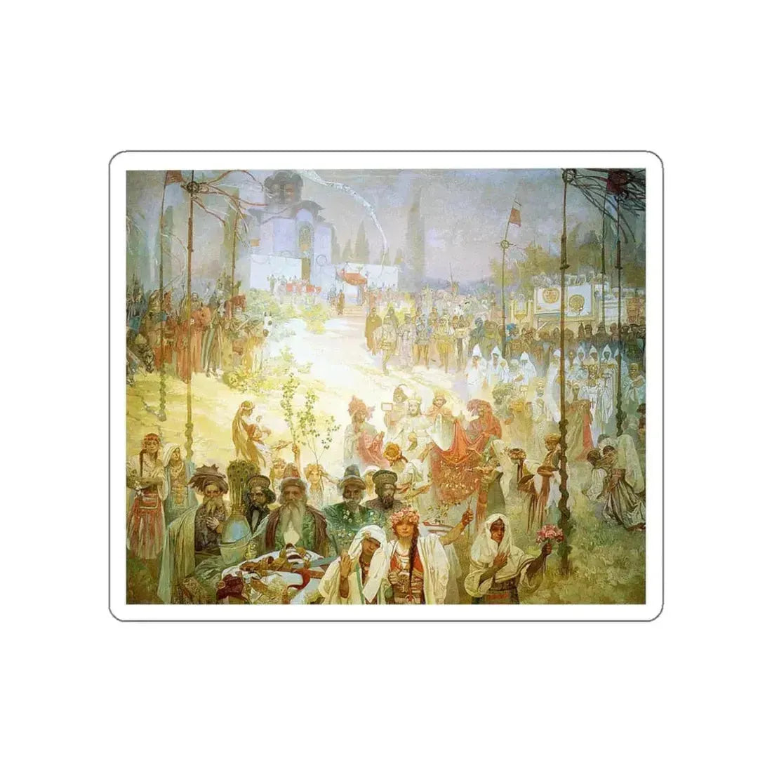 MUCHA, Alphonse Maria - 188 (Artwork) STICKER Vinyl Die-Cut Decal White Die-Cut 3 Inch - The Sticker Space