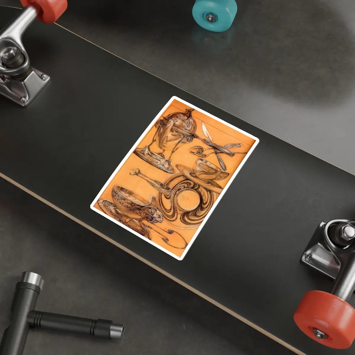 SKU:10544311410878342187 Sticker types:White Shape:Die-Cut Sizes:6" × 6"