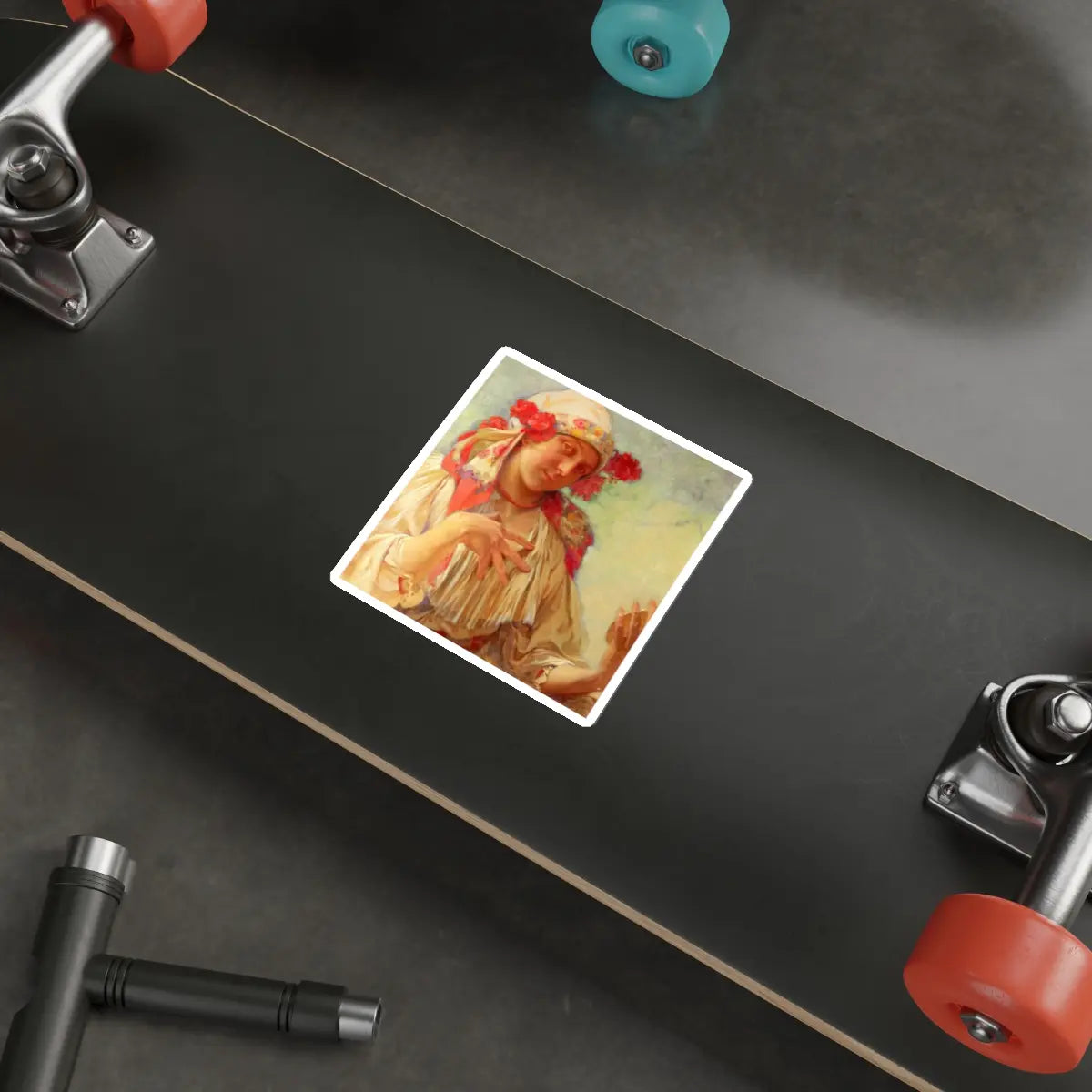 SKU:12256940912034938488 Sticker types:White Shape:Die-Cut Sizes:4" × 4"