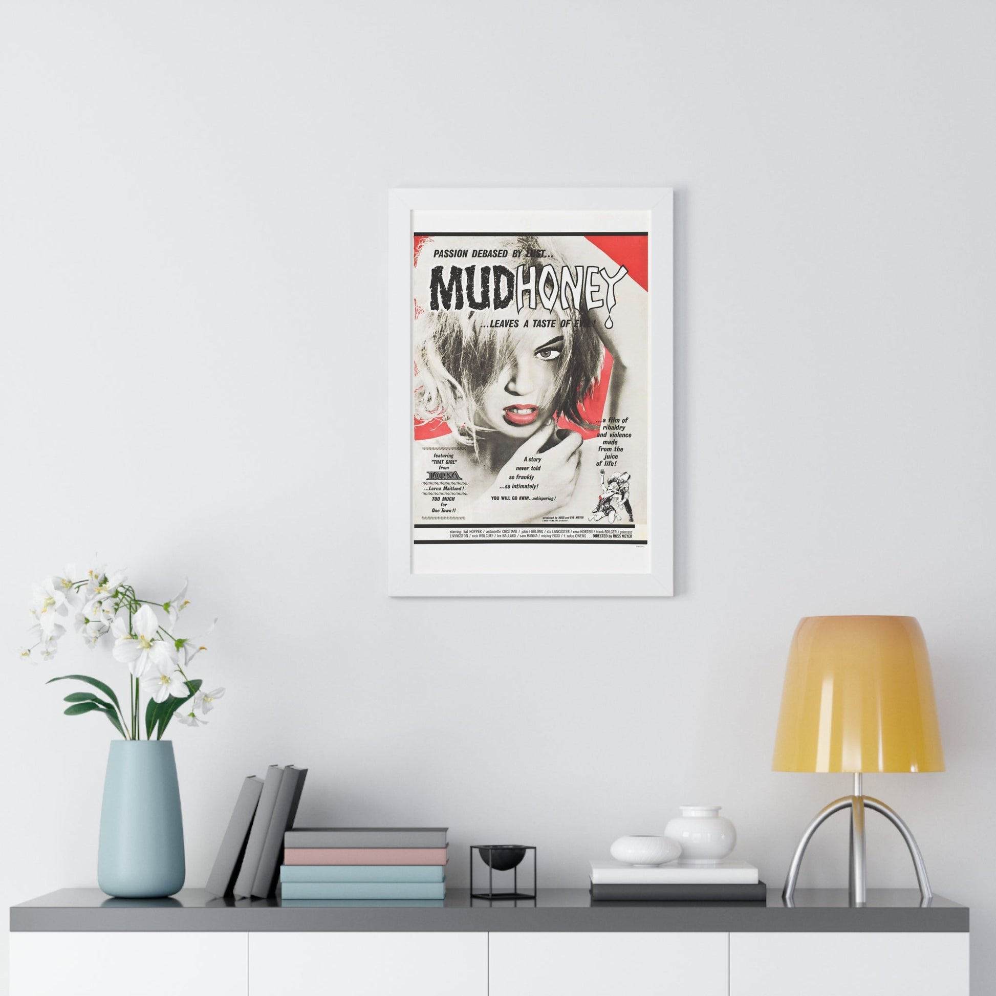 MUDHONEY 1965 - Framed Movie Poster-The Sticker Space