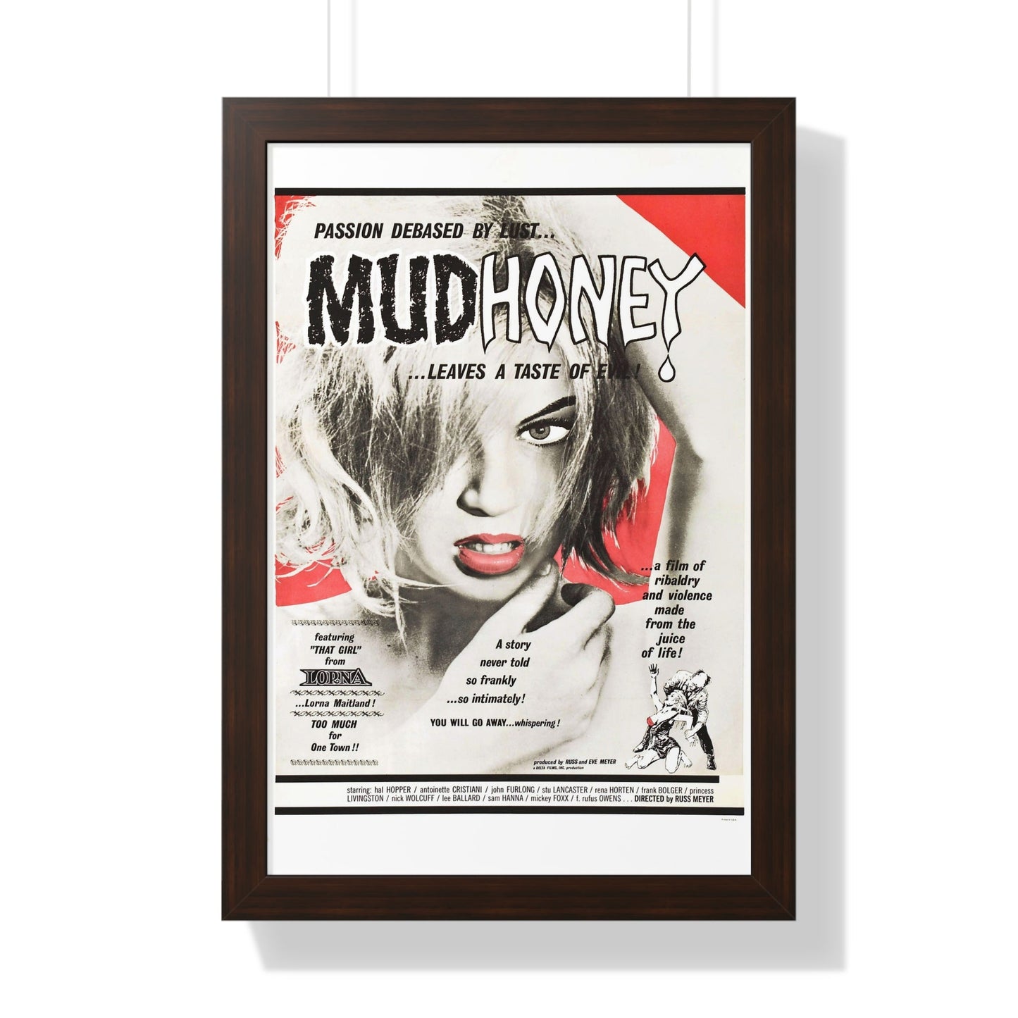 MUDHONEY 1965 - Framed Movie Poster-16″ x 24″-The Sticker Space