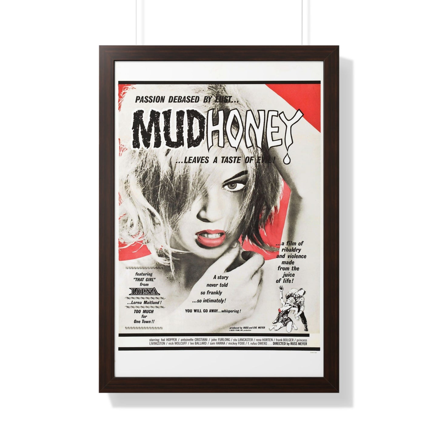 MUDHONEY 1965 - Framed Movie Poster-20" x 30"-The Sticker Space