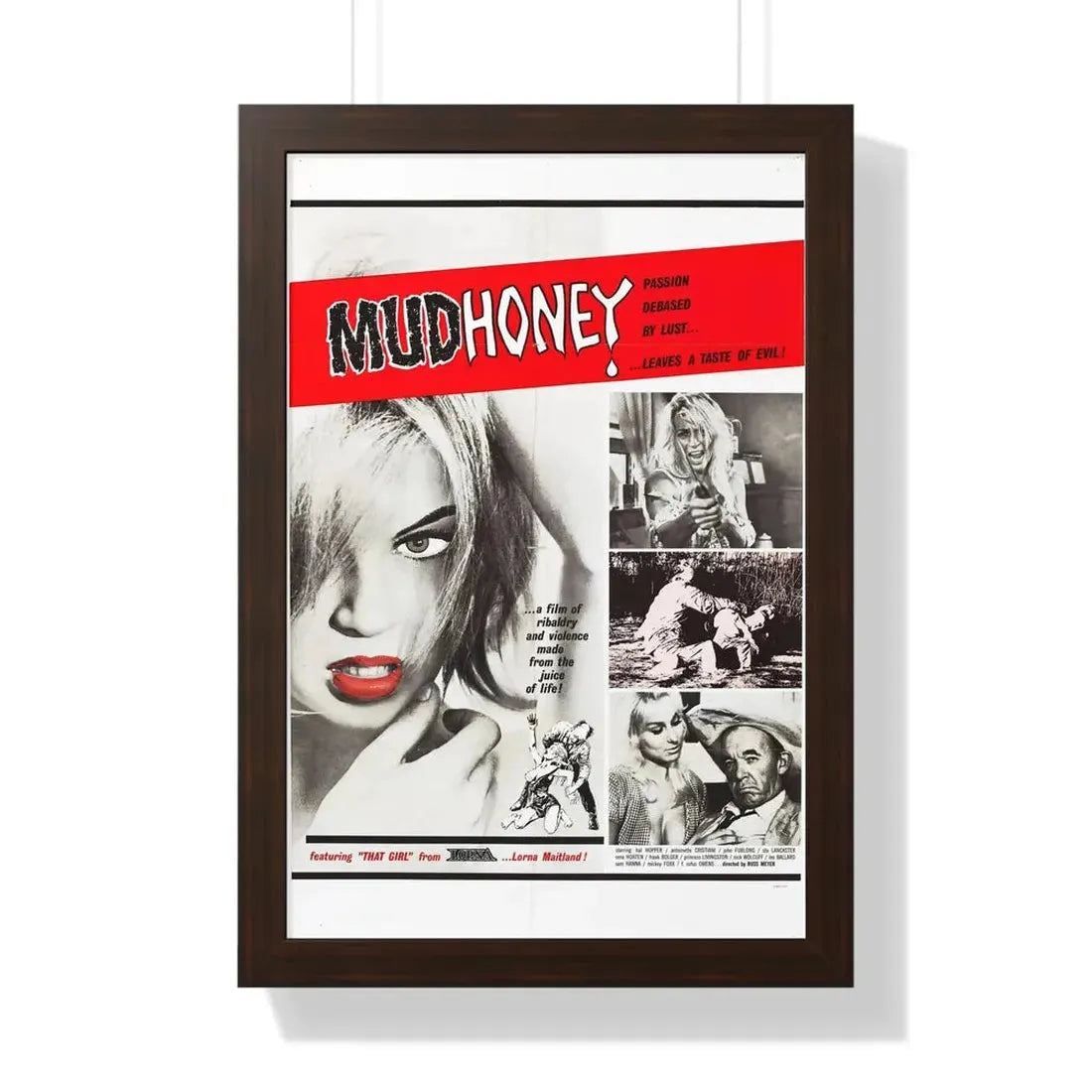 MUDHONEY (2) 1965 - Framed Movie Poster - The Sticker Space