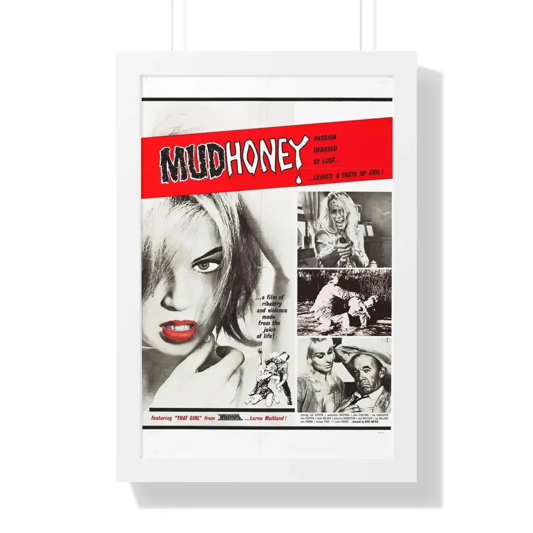 MUDHONEY (2) 1965 - Framed Movie Poster - The Sticker Space