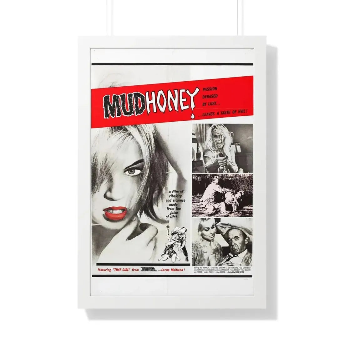 MUDHONEY (2) 1965 - Framed Movie Poster - The Sticker Space