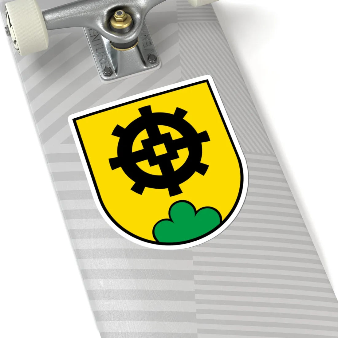 Muelligen-blason (Switzerland) (Coat of Arms) STICKER Vinyl Kiss-Cut Decal - The Sticker Space