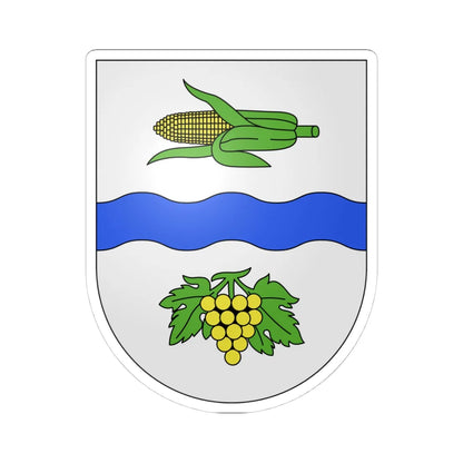 Muggio-coat of arms (Switzerland) (Coat of Arms) STICKER Vinyl Kiss-Cut Decal 4 Inch White - The Sticker Space
