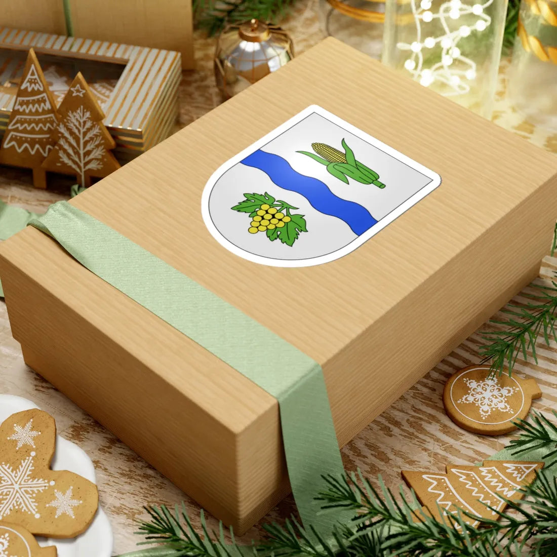 Muggio-coat of arms (Switzerland) (Coat of Arms) STICKER Vinyl Kiss-Cut Decal - The Sticker Space