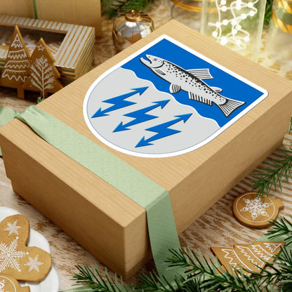 Muhos.vaakuna (Finland) (Coat of Arms) STICKER Vinyl Kiss-Cut Decal - The Sticker Space