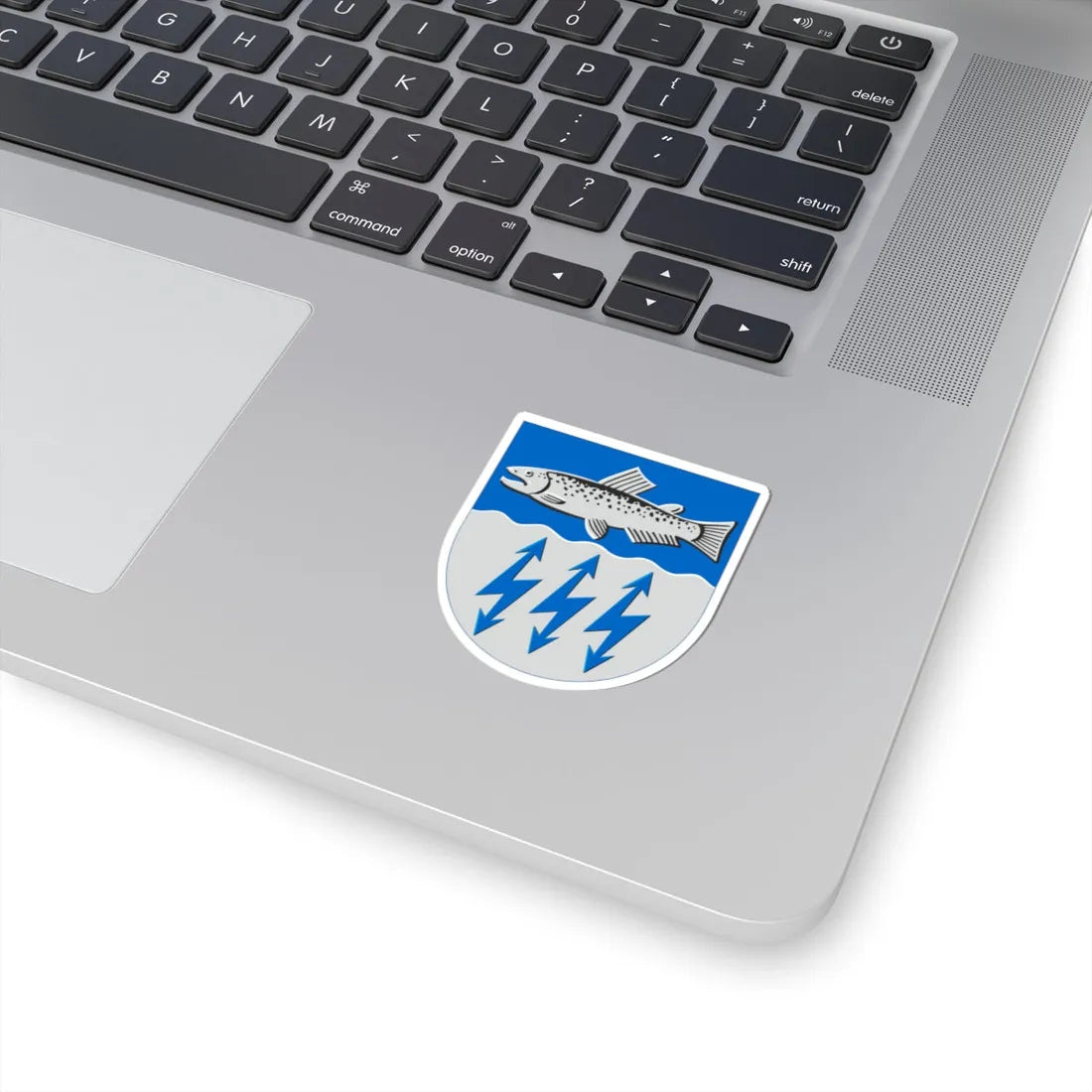 Muhos.vaakuna (Finland) (Coat of Arms) STICKER Vinyl Kiss-Cut Decal - The Sticker Space