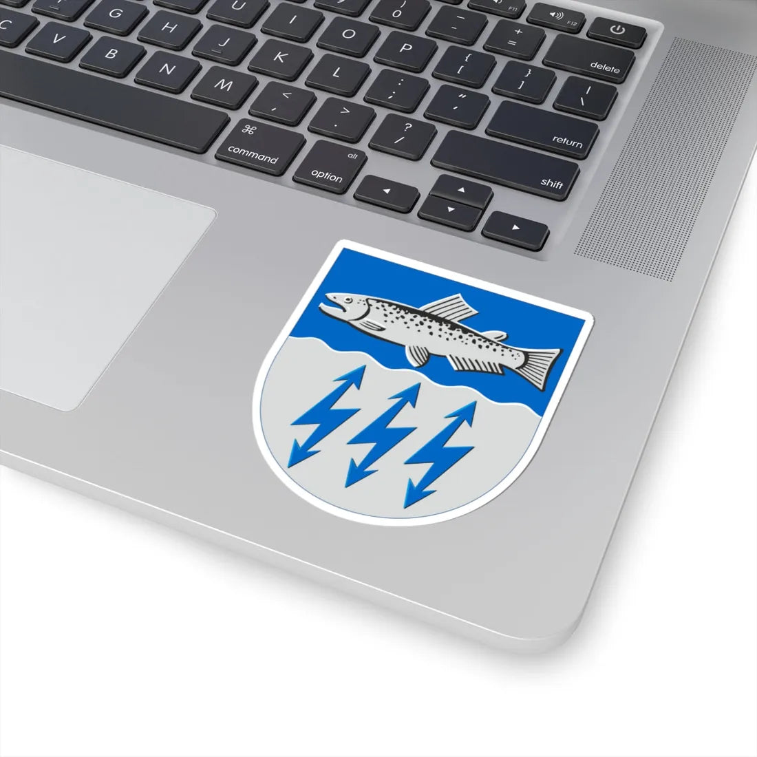 Muhos.vaakuna (Finland) (Coat of Arms) STICKER Vinyl Kiss-Cut Decal - The Sticker Space