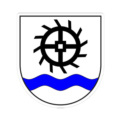 Mulegns wappen (Switzerland) (Coat of Arms) STICKER Vinyl Kiss-Cut Decal 4 Inch White - The Sticker Space