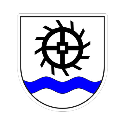 Mulegns wappen (Switzerland) (Coat of Arms) STICKER Vinyl Kiss-Cut Decal 6 Inch White - The Sticker Space