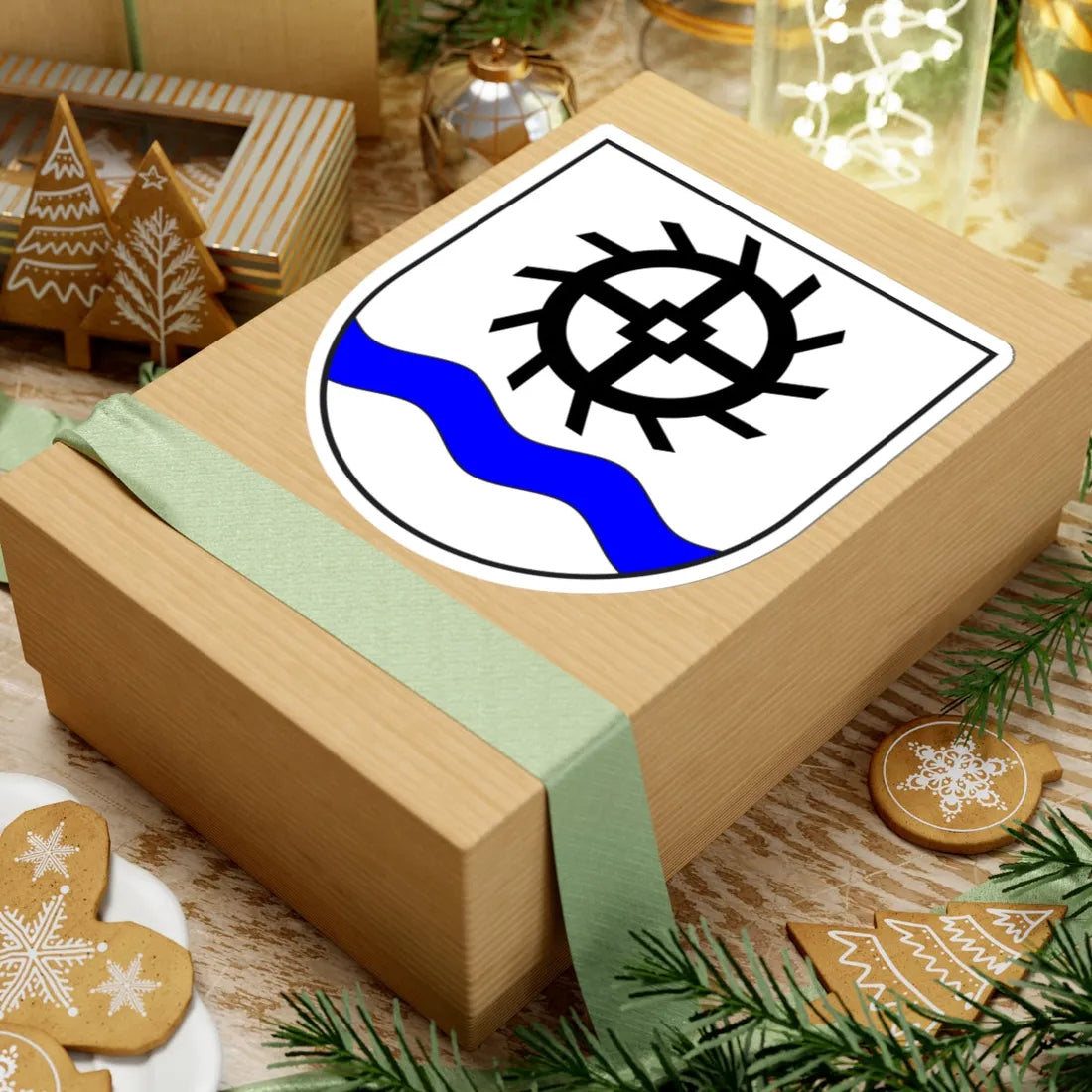 Mulegns wappen (Switzerland) (Coat of Arms) STICKER Vinyl Kiss-Cut Decal - The Sticker Space