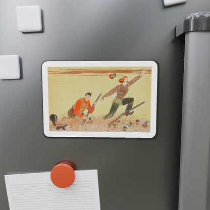 Mullin's Pretty Blind Mate, Collier's magazine story illustration, circa 1945 (Magazine Illustration) Refrigerator Magnet-The Sticker Space