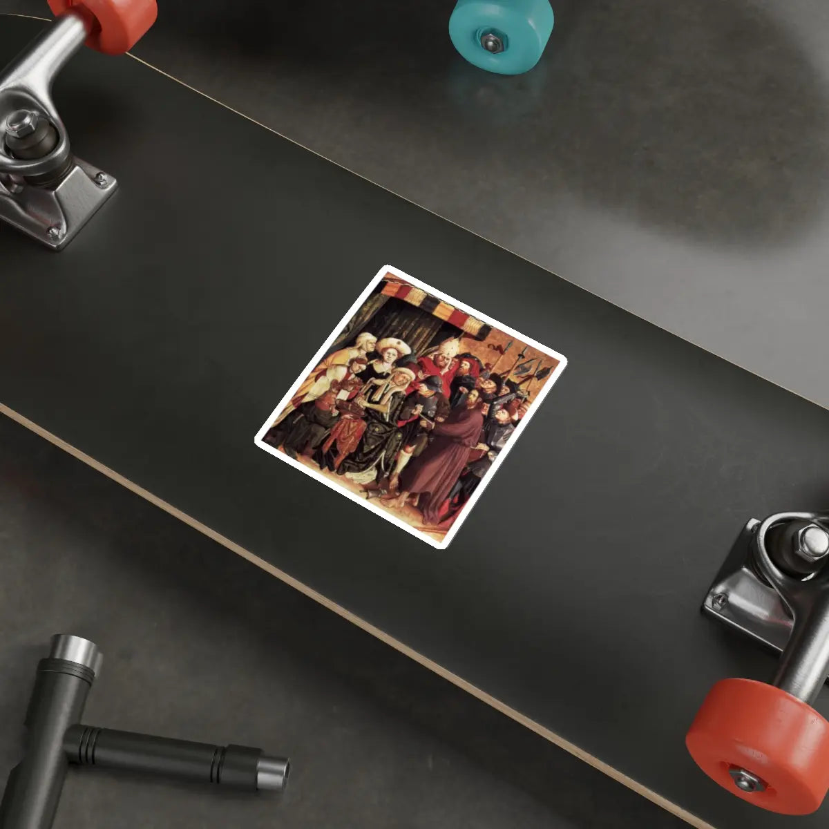 SKU:27353174597473480167 Sticker types:White Shape:Die-Cut Sizes:4" × 4"