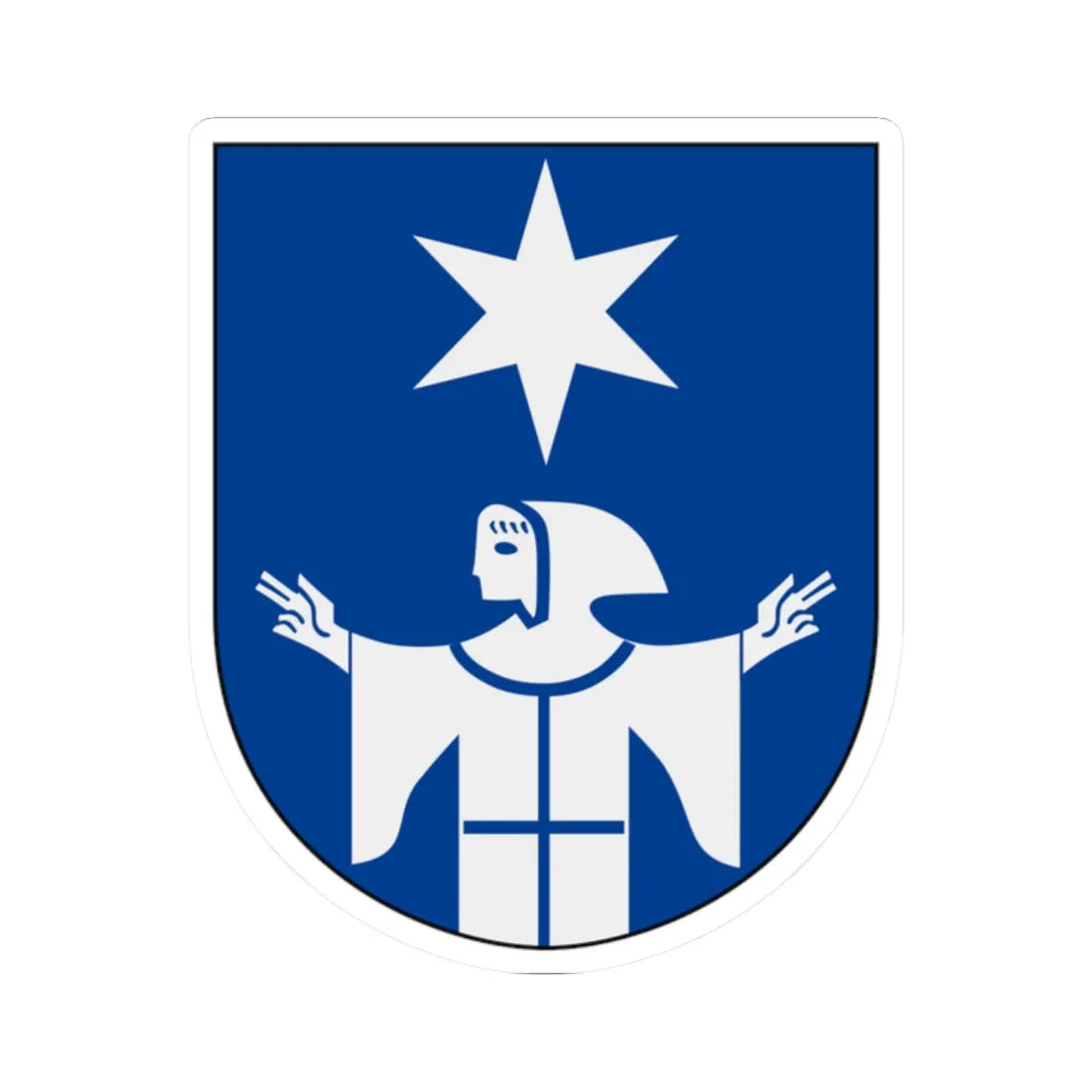 Munck af Fulkila vapen alternativ (Sweden) (Coat of Arms) STICKER Vinyl Kiss-Cut Decal 2 Inch White - The Sticker Space