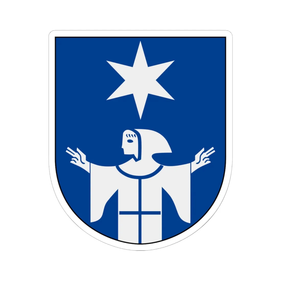 Munck af Fulkila vapen alternativ (Sweden) (Coat of Arms) STICKER Vinyl Kiss-Cut Decal 6 Inch White - The Sticker Space