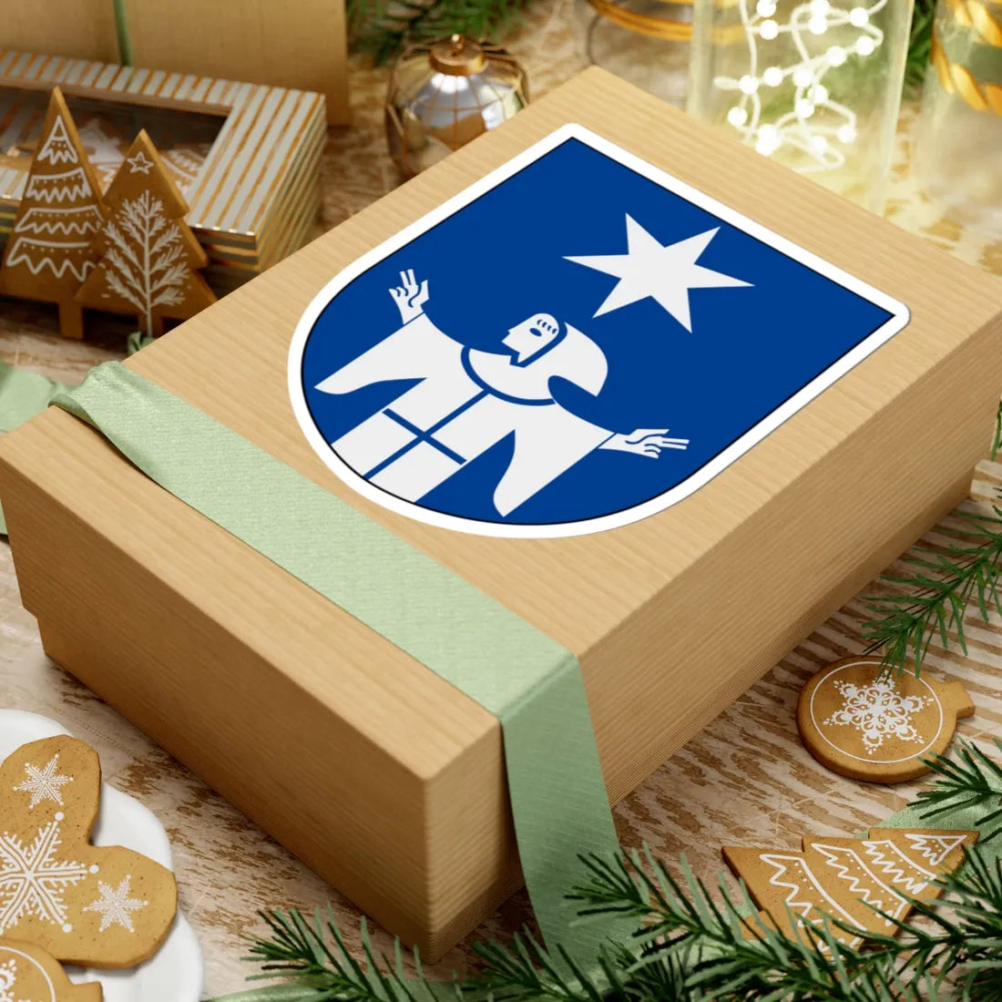 Munck af Fulkila vapen alternativ (Sweden) (Coat of Arms) STICKER Vinyl Kiss-Cut Decal - The Sticker Space