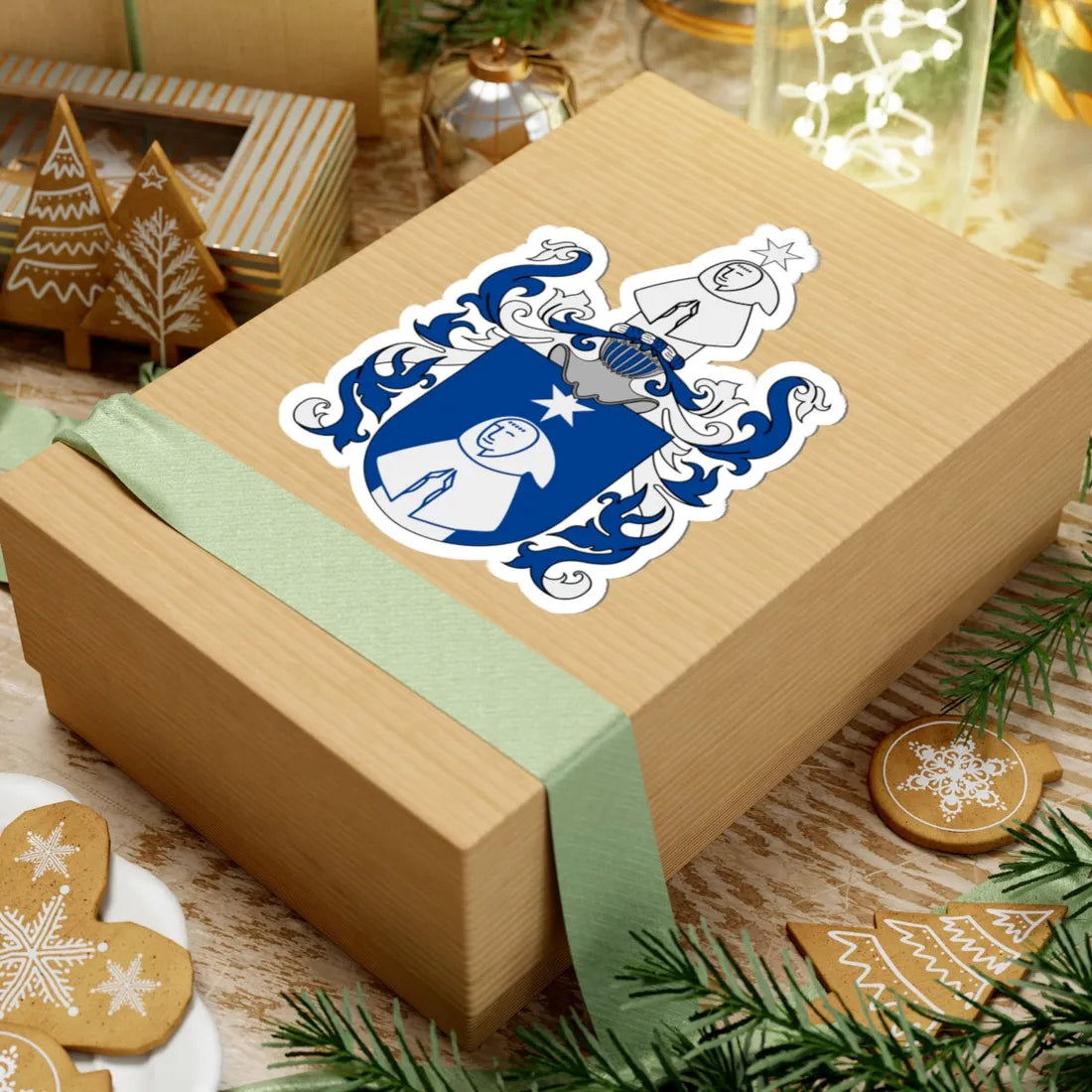 Munck af Fulkila vapen hela (Sweden) (Coat of Arms) STICKER Vinyl Kiss-Cut Decal - The Sticker Space