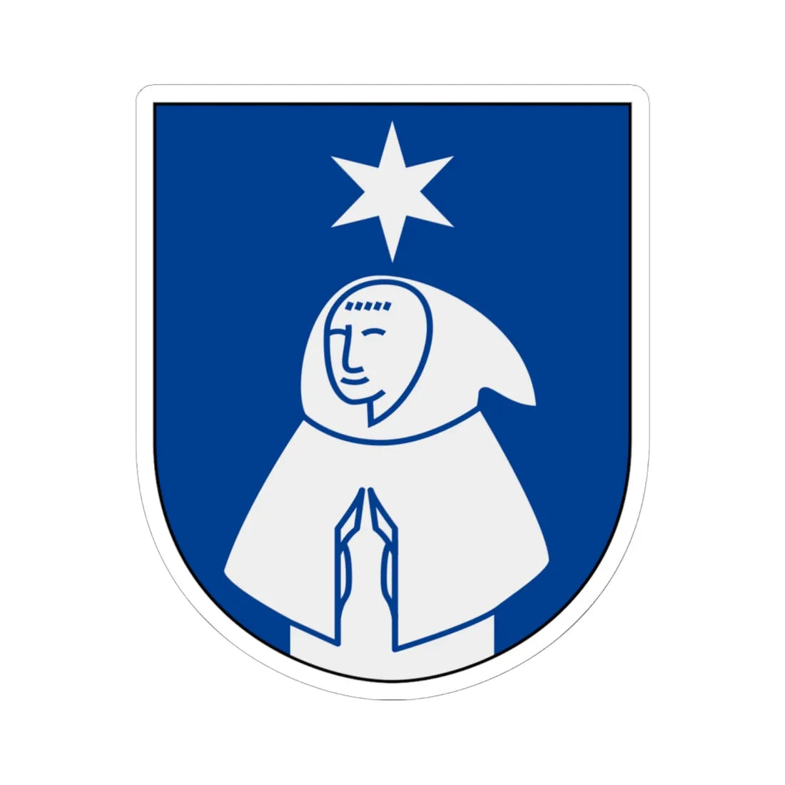 Munck af Fulkila vapen (Sweden) (Coat of Arms) STICKER Vinyl Kiss-Cut Decal 6 Inch White - The Sticker Space