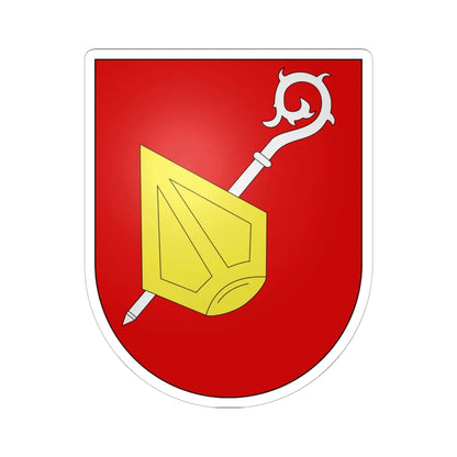 Mund-coat of arms (Switzerland) (Coat of Arms) STICKER Vinyl Kiss-Cut Decal 6 Inch White - The Sticker Space