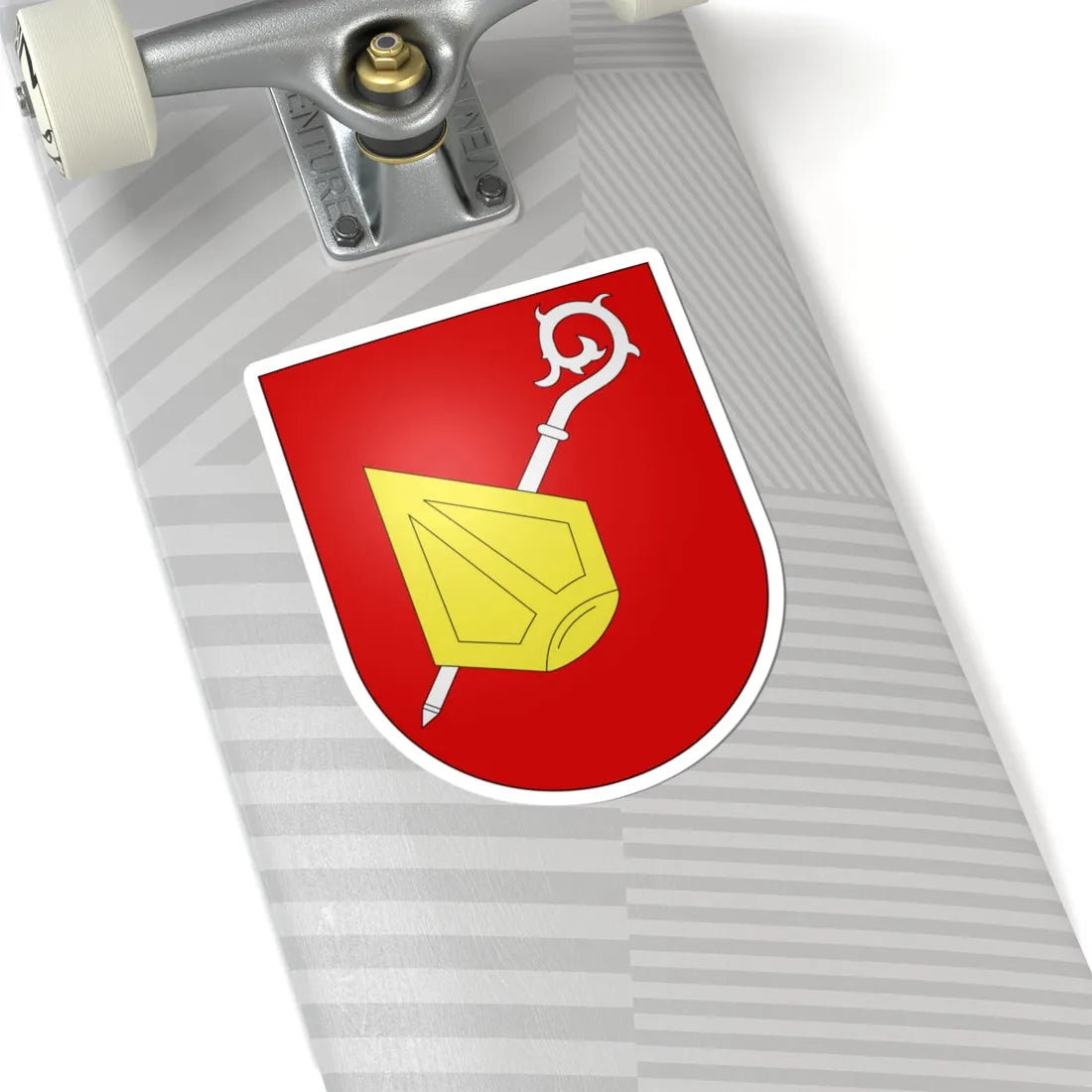 Mund-coat of arms (Switzerland) (Coat of Arms) STICKER Vinyl Kiss-Cut Decal - The Sticker Space