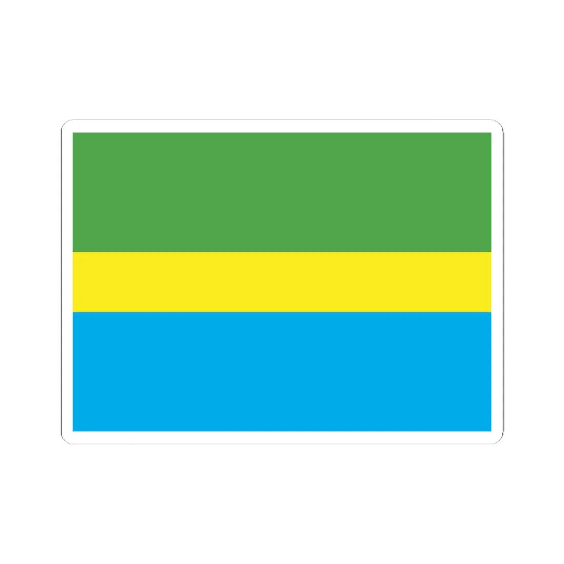 Municipal Flag of Bandung Indonesia (Indonesia) STICKER Vinyl Kiss-Cut Decal 4 Inch White - The Sticker Space