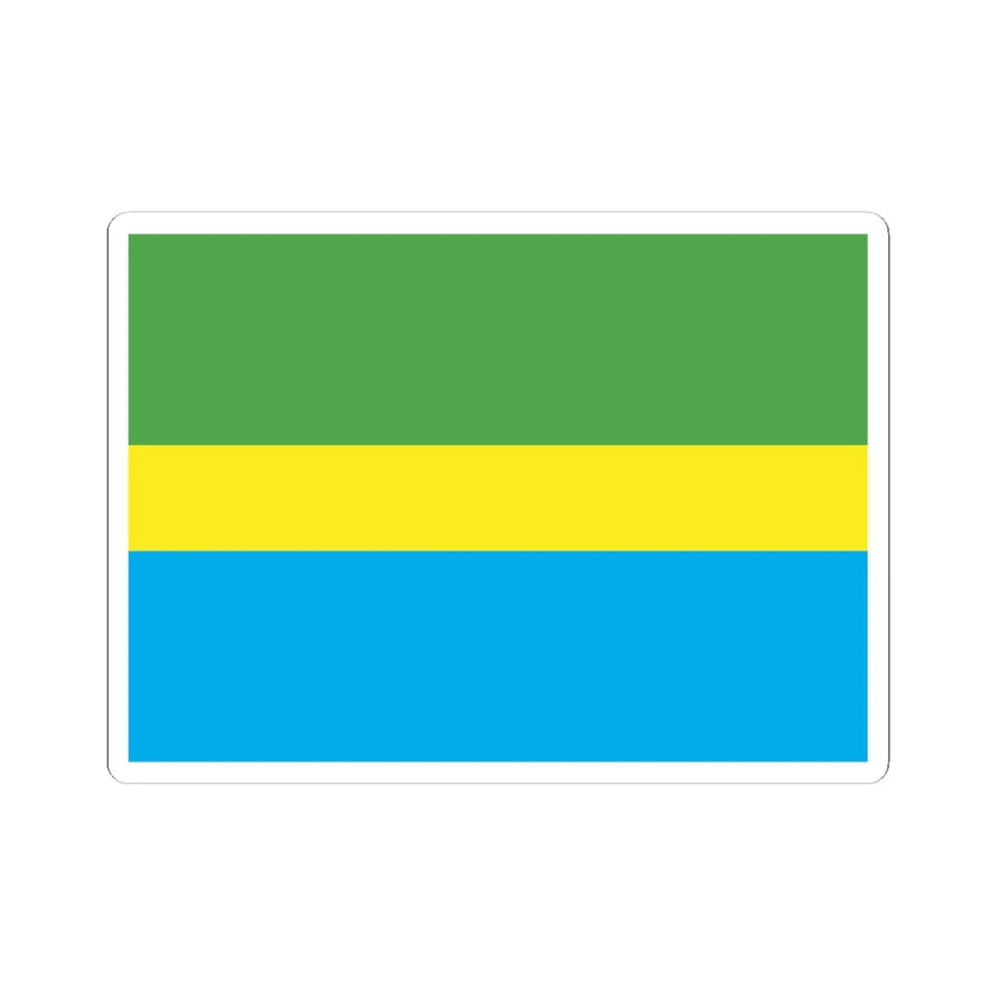 Municipal Flag of Bandung Indonesia (Indonesia) STICKER Vinyl Kiss-Cut Decal 6 Inch White - The Sticker Space