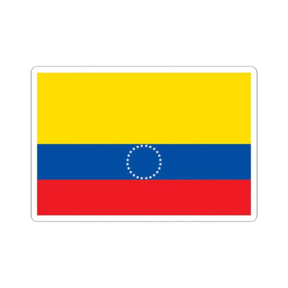 Municipal flag of Ecuador (Ecuador) STICKER Vinyl Kiss-Cut Decal 2 Inch White - The Sticker Space