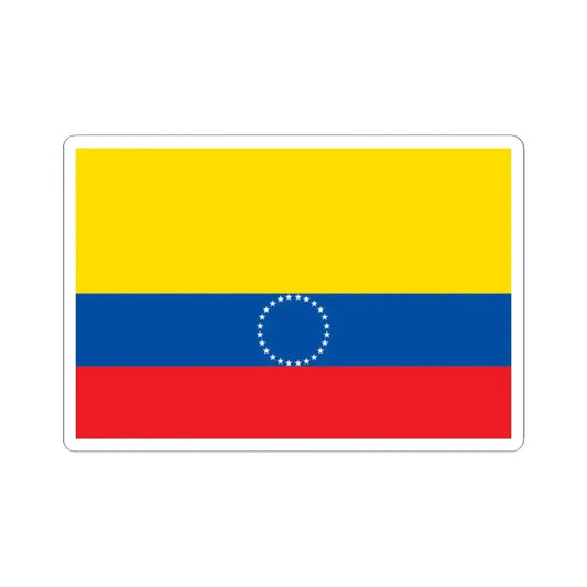 Municipal flag of Ecuador (Ecuador) STICKER Vinyl Kiss-Cut Decal 2 Inch White - The Sticker Space