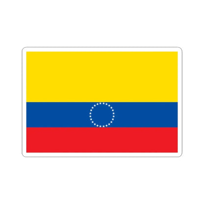 Municipal flag of Ecuador (Ecuador) STICKER Vinyl Kiss-Cut Decal 3 Inch White - The Sticker Space