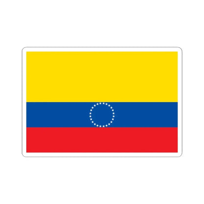 Municipal flag of Ecuador (Ecuador) STICKER Vinyl Kiss-Cut Decal 4 Inch White - The Sticker Space