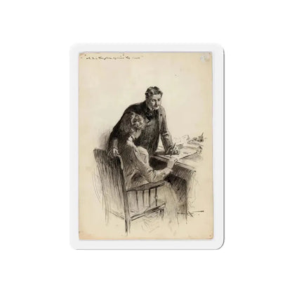 Munsey's Magazine Illustration (Magazine Illustration) Refrigerator Magnet 5 Inch - The Sticker Space