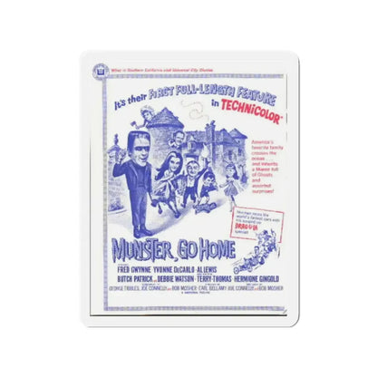 MUNSTER, GO HOME 1966 Movie Poster - Refrigerator Magnet - The Sticker Space
