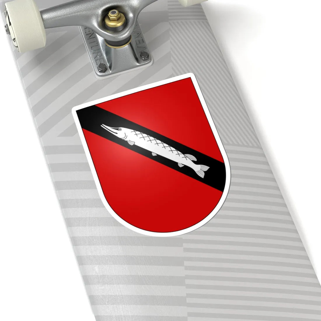 Muntelier-coat of arms (Switzerland) (Coat of Arms) STICKER Vinyl Kiss-Cut Decal - The Sticker Space