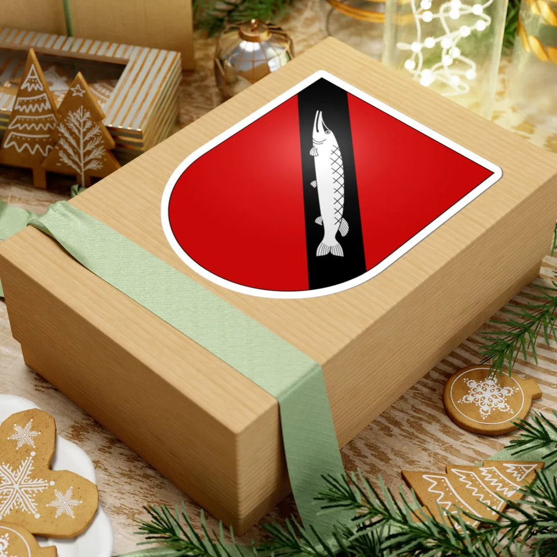 Muntelier-coat of arms (Switzerland) (Coat of Arms) STICKER Vinyl Kiss-Cut Decal - The Sticker Space