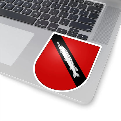 Muntelier-coat of arms (Switzerland) (Coat of Arms) STICKER Vinyl Kiss-Cut Decal - The Sticker Space