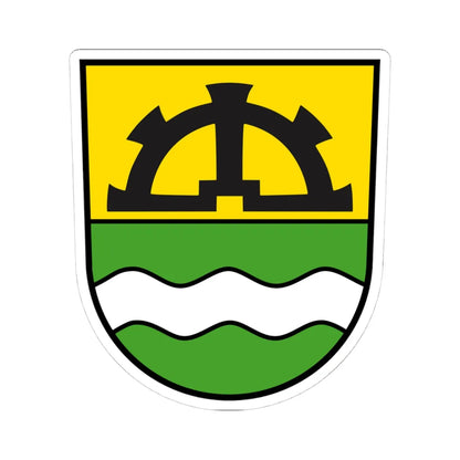 Muolen-coat of arms (Switzerland) (Coat of Arms) STICKER Vinyl Kiss-Cut Decal 4 Inch White - The Sticker Space