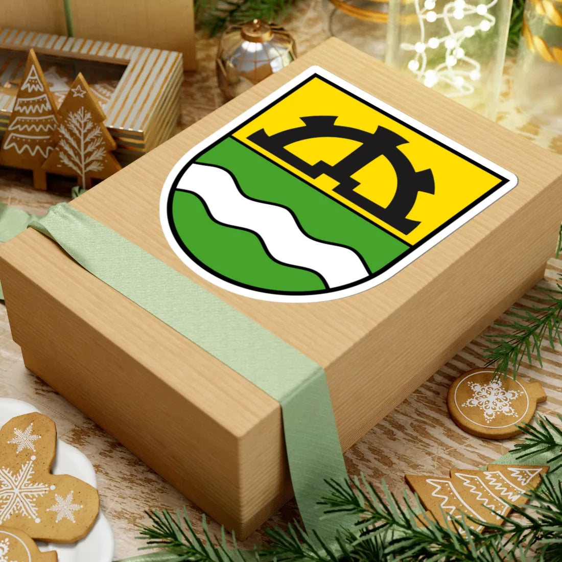 Muolen-coat of arms (Switzerland) (Coat of Arms) STICKER Vinyl Kiss-Cut Decal - The Sticker Space