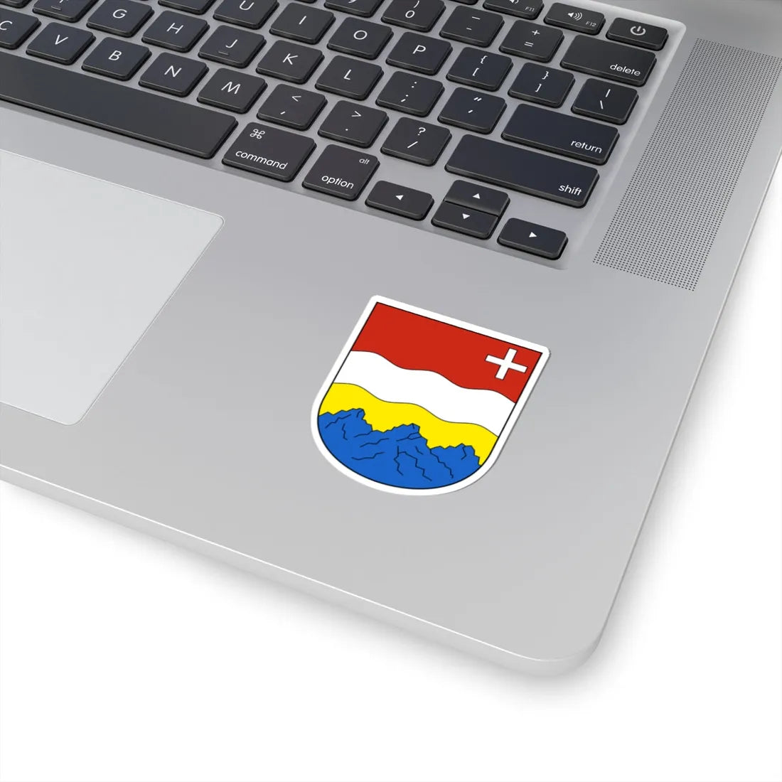 Muotathal-blazon (Switzerland) (Coat of Arms) STICKER Vinyl Kiss-Cut Decal - The Sticker Space