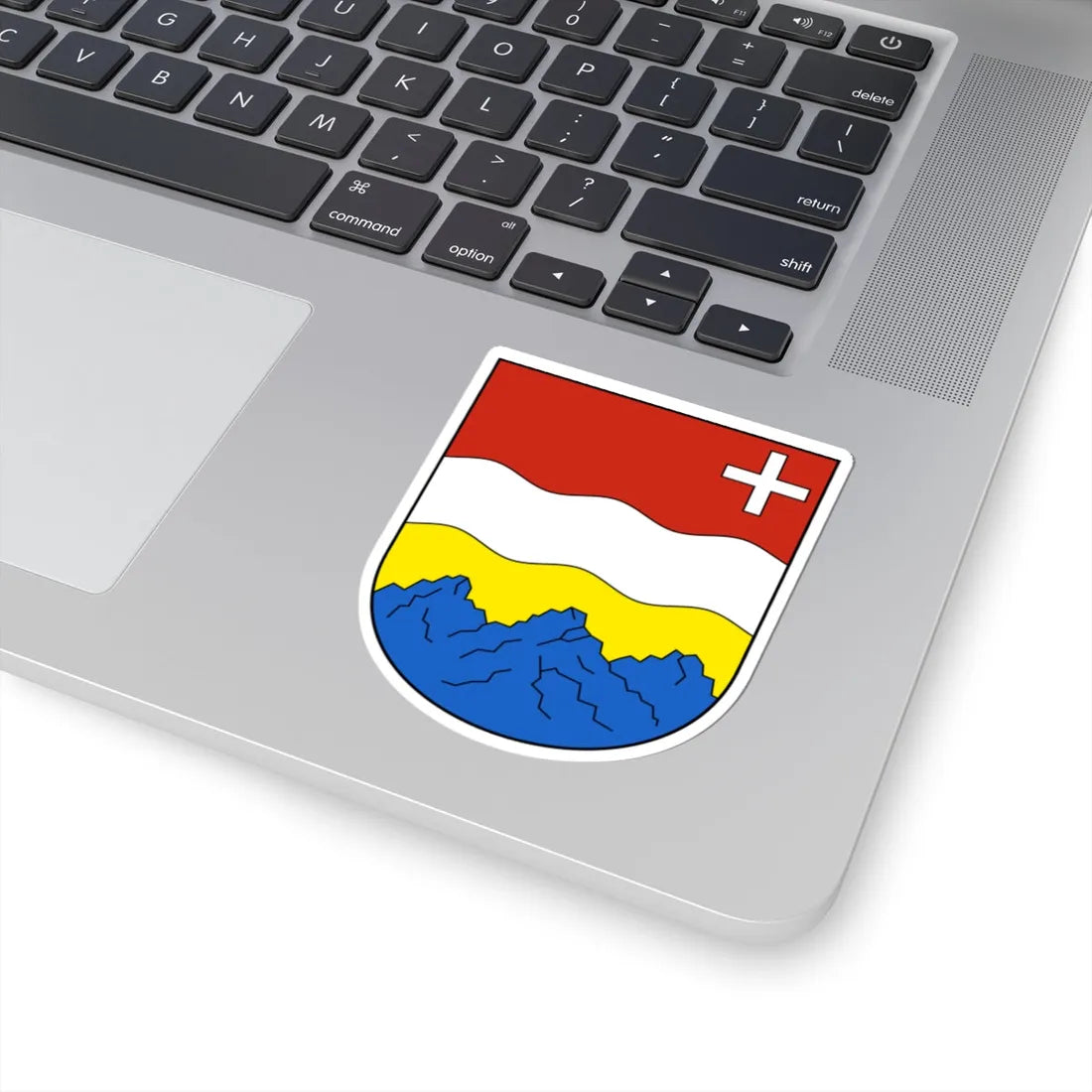 Muotathal-blazon (Switzerland) (Coat of Arms) STICKER Vinyl Kiss-Cut Decal - The Sticker Space